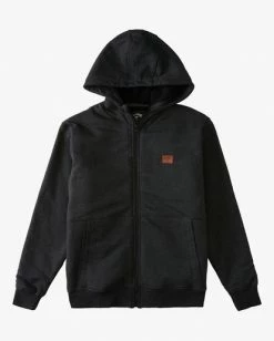 BILLABONG Boys' Hudson Sherpa Zip-Up Hoodie NAVY