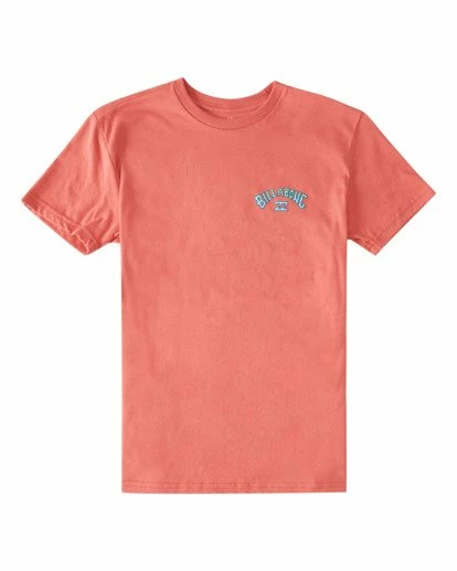 BILLABONG Boys' Arch Fill Short Sleeve T-Shirt FADED ROSE 1 BILLABONG Boys' Arch Fill Short Sleeve T-Shirt FADED ROSE