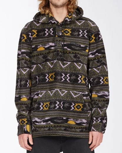 BILLABONG A/Div Furnace Fleece Anorak Jacket BLACK 4 BILLABONG A/Div Furnace Fleece Anorak Jacket BLACK - Image 4