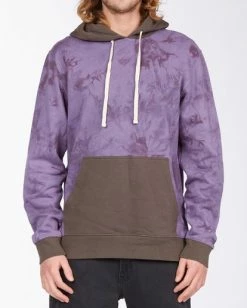BILLABONG Wave Washed Blocked Pullover Hoodie ASPHALT