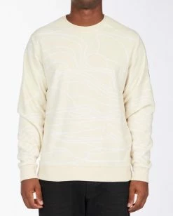 BILLABONG A/Div Dunes Lines Furnace Crew Neck Fleece STONE