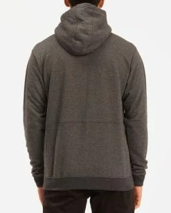 BILLABONG Hudson Henley Pullover Hoodie FOG -Mens Accessories Sales 2022 abyft00159 billabongw blk bck1