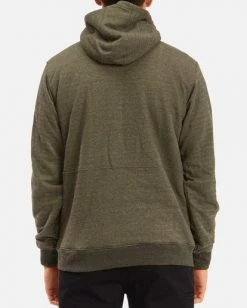 BILLABONG Hudson Sherpa Zip-Up Hoodie MILITARY -Mens Accessories Sales 2022 abyft00163 billabongw mil bck1 1