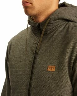 BILLABONG Hudson Sherpa Zip-Up Hoodie MILITARY -Mens Accessories Sales 2022 abyft00163 billabongw mil dtl1 1
