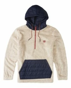 BILLABONG A/Div Badger Half-Zip Pullover Hoodie WALNUT -Mens Accessories Sales 2022 abyft00169 billabongf oah frt1 1