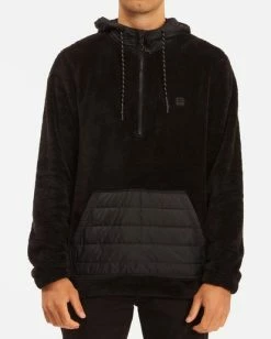 BILLABONG A/Div Badger Half-Zip Pullover Hoodie WALNUT -Mens Accessories Sales 2022 abyft00169 billabongw blk frt1 1