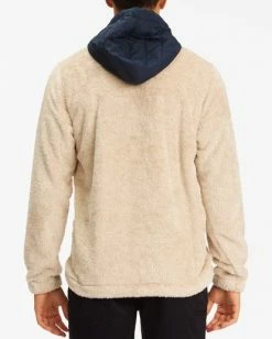 BILLABONG A/Div Badger Half-Zip Pullover Hoodie WALNUT -Mens Accessories Sales 2022 abyft00169 billabongw oah bck1 1