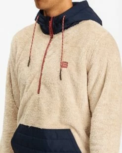 BILLABONG A/Div Badger Half-Zip Pullover Hoodie WALNUT -Mens Accessories Sales 2022 abyft00169 billabongw oah dtl1 1