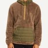 BILLABONG A/Div Badger Half-Zip Pullover Hoodie WALNUT