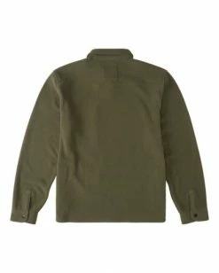BILLABONG A/Div Furnace Explorer Snap Front Fleece DARK OLIVE -Mens Accessories Sales 2022 abyft00184 billabongf dko bck1 1