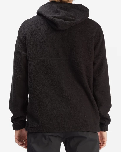 BILLABONG A/Div Boundary Zip-Up Sherpa Hoodie BLACK 4 BILLABONG A/Div Boundary Zip-Up Sherpa Hoodie BLACK - Image 4