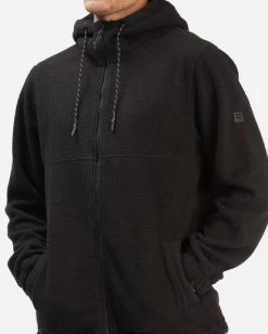 BILLABONG A/Div Boundary Zip-Up Sherpa Hoodie BLACK 11 BILLABONG A/Div Boundary Zip-Up Sherpa Hoodie BLACK -Mens Accessories Sales 2022 abyft00185 billabongw blk dtl1 1