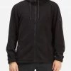 BILLABONG A/Div Boundary Zip-Up Sherpa Hoodie BLACK