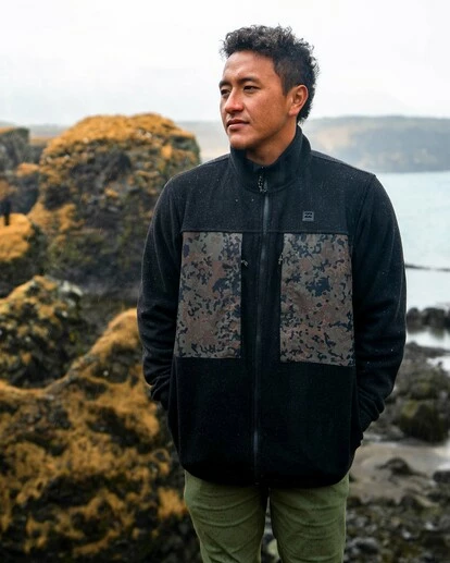 BILLABONG A/Div Canyon Graphene Zip-Up Fleece STONE 1 BILLABONG A/Div Canyon Graphene Zip-Up Fleece STONE
