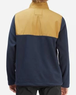 BILLABONG A/Div Boundary Lite Half-Zip Mock Neck Fleece DARK OLIVE -Mens Accessories Sales 2022 abyft00187 billabongw kyj0 bck1 1