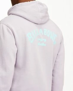 BILLABONG Arch Wave Washed Pullover Hoodie PURPLE HAZE -Mens Accessories Sales 2022 abyft00195 billabongw phz dtl1