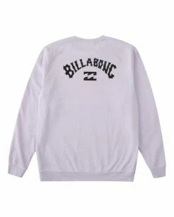 BILLABONG Arch Wave Washed Crew Neck Sweatshirt BLACK -Mens Accessories Sales 2022 abyft00199 billabongf lil bck1 1
