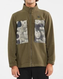 BILLABONG A/Div Canyon Mock Neck Zip-Up Jacket IVY