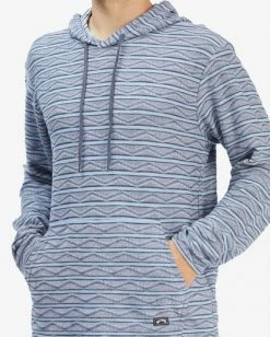 BILLABONG Flecker Lite Pullover Hoodie DENIM -Mens Accessories Sales 2022 abyft00211 billabongw den dtl1 1