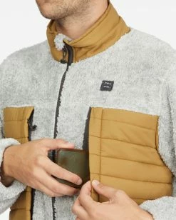 BILLABONG A/Div Glacier Mock Neck Zip-Up Jacket BLACK -Mens Accessories Sales 2022 abyft00218 billabongw ahh dtl1 1