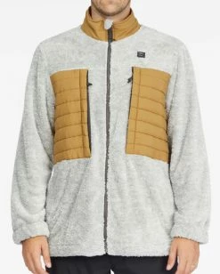 BILLABONG A/Div Glacier Mock Neck Zip-Up Jacket BLACK