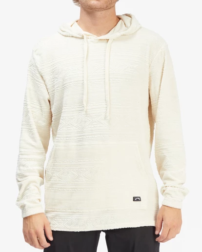 BILLABONG Flecker Jacquard Pullover Hoodie NATURAL 1 BILLABONG Flecker Jacquard Pullover Hoodie NATURAL