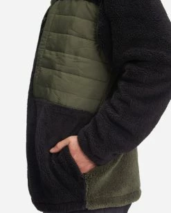 BILLABONG A/Div Glacier Offcut Mock Neck Zip-Up Jacket DARK OLIVE -Mens Accessories Sales 2022 abyft00227 billabongw dko dtl2 1