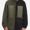 BILLABONG A/Div Glacier Offcut Mock Neck Zip-Up Jacket DARK OLIVE