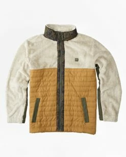 BILLABONG A/Div Boundary Offcut Zip-Up Jacket OATMEAL HEATHER -Mens Accessories Sales 2022 abyft00230 billabongf oah frt1 1