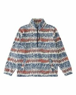 BILLABONG A/Div Boundary Half-Zip Mock Neck Pullover DUSTY BLUE -Mens Accessories Sales 2022 abyft00231 billabongf dyb frt1 3