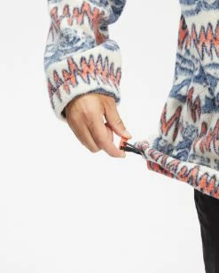 BILLABONG A/Div Boundary Half-Zip Mock Neck Pullover DUSTY BLUE -Mens Accessories Sales 2022 abyft00231 billabongw dyb dtl2 3