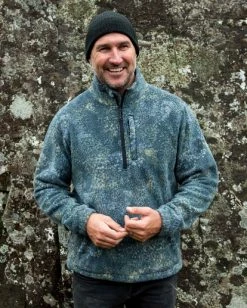 BILLABONG A/Div Otis Boundary Mock Neck Half-Zip Pullover CAMO