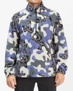 BILLABONG A/Div Otis Boundary Mock Neck Half-Zip Pullover CAMO -Mens Accessories Sales 2022 abyft00234 billabongw cmm frt1 2