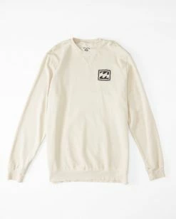 BILLABONG Wave Washed Crayon Wave Crewneck Pullover Sweater BONE 8 BILLABONG Wave Washed Crayon Wave Crewneck Pullover Sweater BONE -Mens Accessories Sales 2022 abyft00239 billabongf bon frt1 1