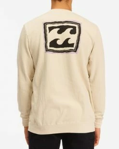 BILLABONG Wave Washed Crayon Wave Crewneck Pullover Sweater BONE 7 BILLABONG Wave Washed Crayon Wave Crewneck Pullover Sweater BONE -Mens Accessories Sales 2022 abyft00239 billabongw bon bck1 1