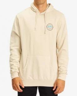 BILLABONG Wave Washed Rotor Arc Pullover Hoodie BONE