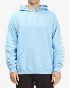 BILLABONG Diamond Pullover Hoodie LIGHT BLUE