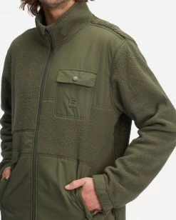BILLABONG A/Div Boundary Trail Zip-Up Offcut Jacket DARK OLIVE -Mens Accessories Sales 2022 abyft00249 billabongw dko dtl1