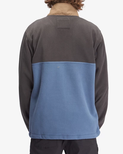 BILLABONG A/Div Boundary Mock Half-Zip Contrast Fleece RAVEN 3 BILLABONG A/Div Boundary Mock Half-Zip Contrast Fleece RAVEN - Image 3
