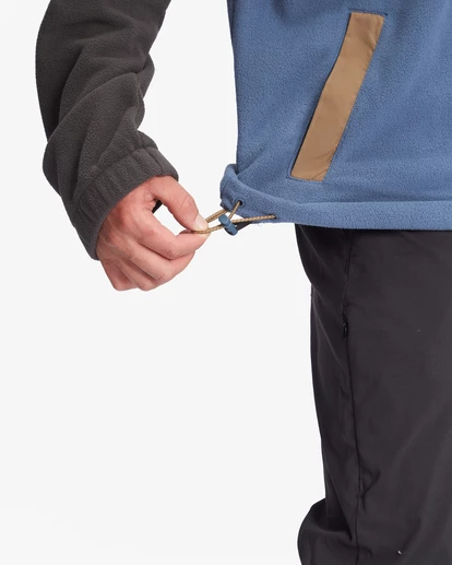 BILLABONG A/Div Boundary Mock Half-Zip Contrast Fleece RAVEN 6 BILLABONG A/Div Boundary Mock Half-Zip Contrast Fleece RAVEN - Image 6