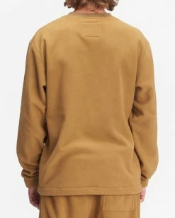 BILLABONG A/Div Furnace Crewneck Pullover CLAY -Mens Accessories Sales 2022 abyft00254 billabongw cly bck1 1