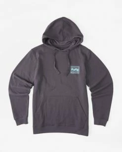 BILLABONG Crayon Wave Pullover Hoodie CHARCOAL -Mens Accessories Sales 2022 abyft00255 billabongf chr frt1 1