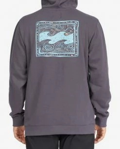 BILLABONG Crayon Wave Pullover Hoodie CHARCOAL -Mens Accessories Sales 2022 abyft00255 billabongw chr bck1 1