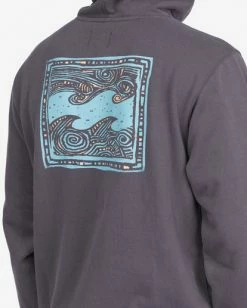 BILLABONG Crayon Wave Pullover Hoodie CHARCOAL -Mens Accessories Sales 2022 abyft00255 billabongw chr dtl2 1