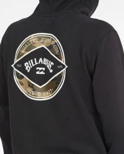 BILLABONG Rotor Arch Pullover Hoodie BLACK -Mens Accessories Sales 2022 abyft00257 billabongw blk dtl1 1