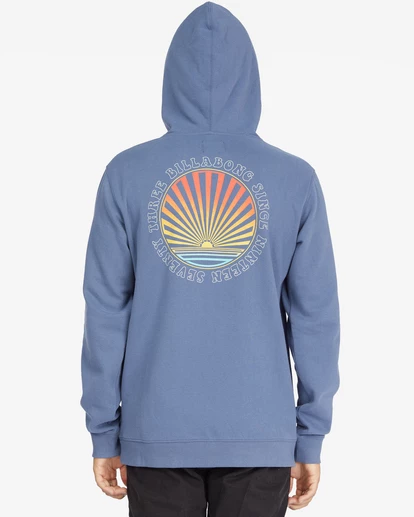 BILLABONG Seventy Three Pullover Hoodie SLATE BLUE 3 BILLABONG Seventy Three Pullover Hoodie SLATE BLUE - Image 3