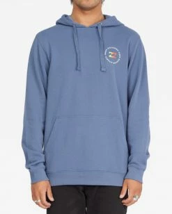 BILLABONG Seventy Three Pullover Hoodie SLATE BLUE