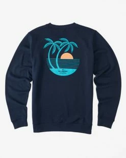 BILLABONG Airfare Crewneck Sweatshirt NAVY 13 BILLABONG Airfare Crewneck Sweatshirt NAVY -Mens Accessories Sales 2022 abyft00261 billabongf nvy bck1