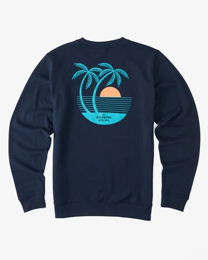 BILLABONG Airfare Crewneck Sweatshirt NAVY 7 BILLABONG Airfare Crewneck Sweatshirt NAVY - Image 7