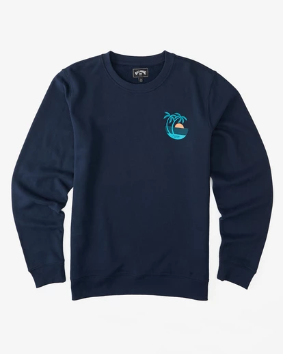 BILLABONG Airfare Crewneck Sweatshirt NAVY 6 BILLABONG Airfare Crewneck Sweatshirt NAVY - Image 6